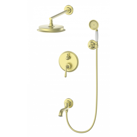 Душевая система для ванны Wonzon & Woghand Steam WW-88939008-BG, золото брашированное фото 