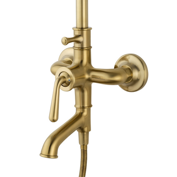 Душевая стойка Wonzon & Woghand Steam WW-88739008-BG, золото брашированное фото 3