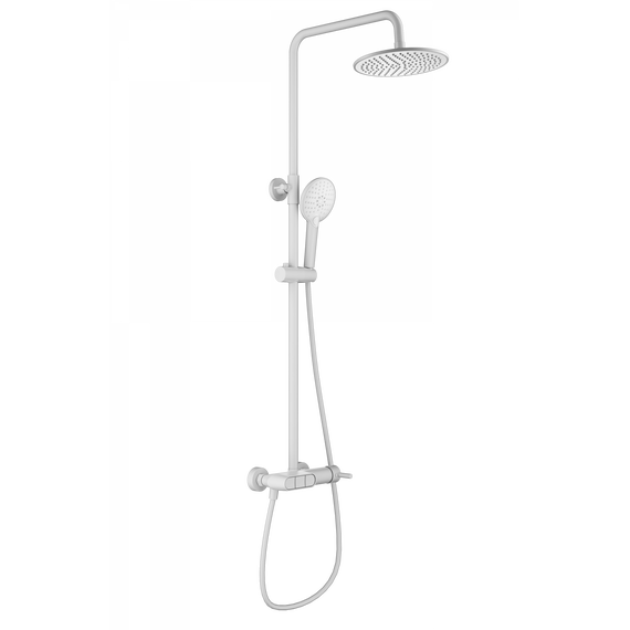 Душевая стойка Wonzon & Woghand Muse WW-A30653-MW, белый матовый фото 