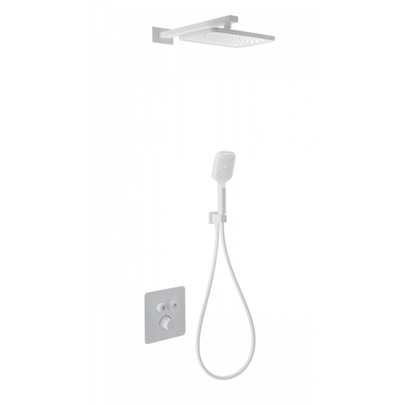 Душевая система для душа с термостатом Wonzon & Woghand WW-B4003-MW, белый матовый фото 