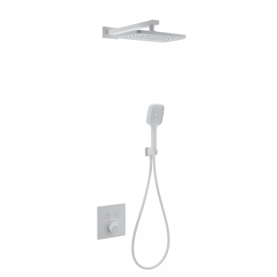 Душевая система для душа с термостатом Wonzon & Woghand WW-D2017-B-MW, белый матовый фото 