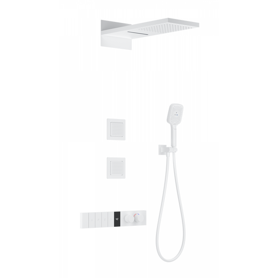 Душевая система для душа с термостатом Wonzon & Woghand WW-D4538-A-MW, белый матовый фото 