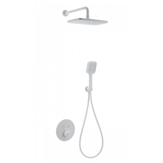 Душевая система для душа с термостатом Wonzon & Woghand WW-D2017-A-MW, белый матовый фото 