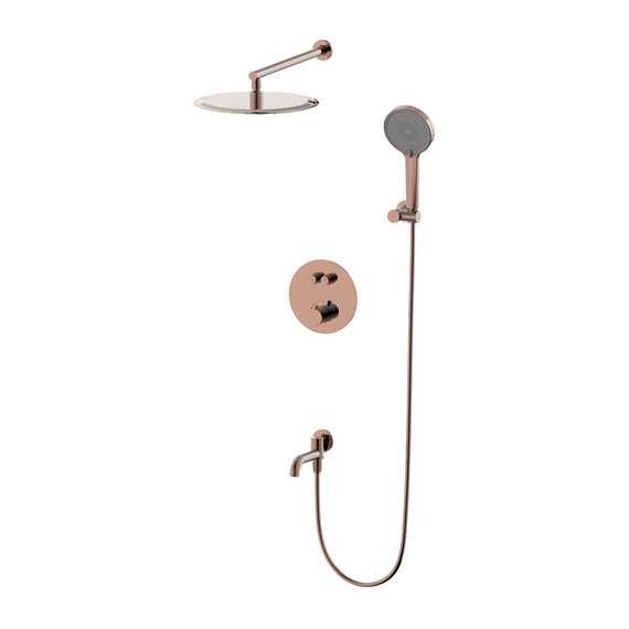 Душевая система для ванны Wonzon & Woghand Stick WW-88929010-RG, розовое золото фото 