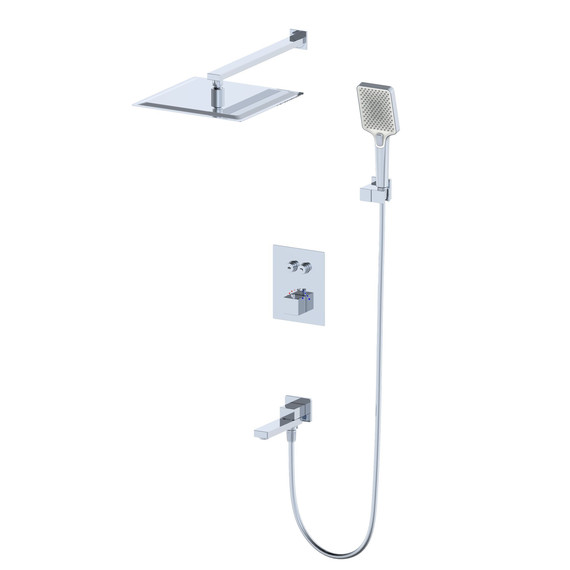 Душевая система для ванны с термостатом Wonzon & Woghand WW-88929003-CR фото 