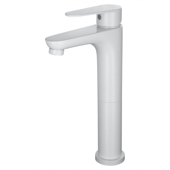 Смеситель для раковины высокий Wonzon & Woghand Alfa WW-A40232-MW, белый фото 