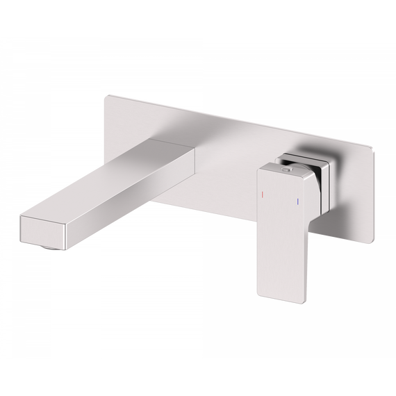 Смеситель для раковины настенный Wonzon & Woghand Cube 2.0 WW-88869068-BN (со скрытой частью) никель фото 