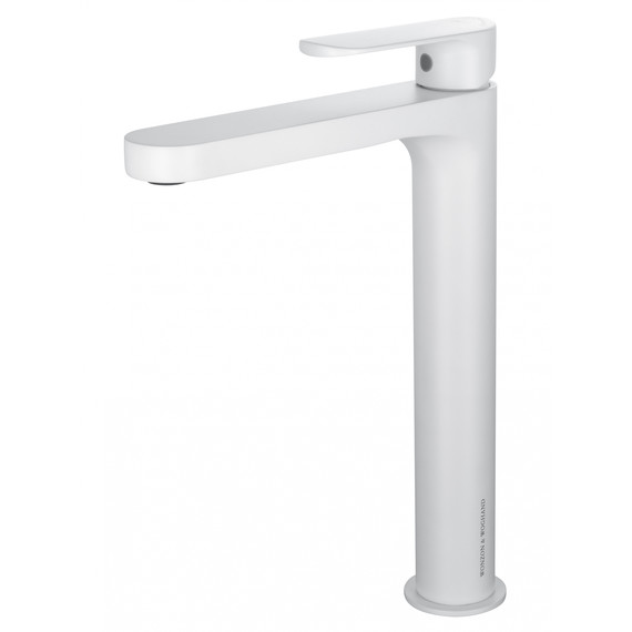 Смеситель для раковины высокий Wonzon & Woghand WW-H1034-MW, белый фото 