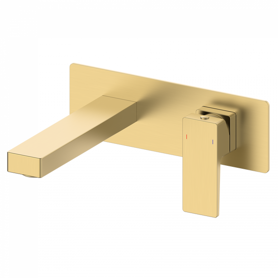 Смеситель для раковины настенный Wonzon & Woghand Cube 2.0 WW-88869068-BG (со скрытой частью) золото фото 