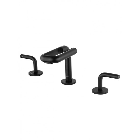 Смеситель для раковины высокий Wonzon & Woghand Loop WW-131-00-508, чёрный фото 