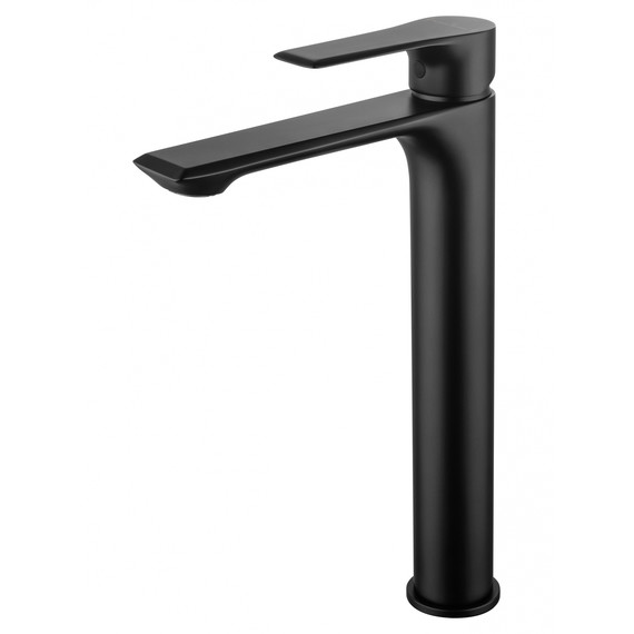 Смеситель для раковины высокий Wonzon & Woghand Brilliant WW-88019079-MB, чёрный фото 
