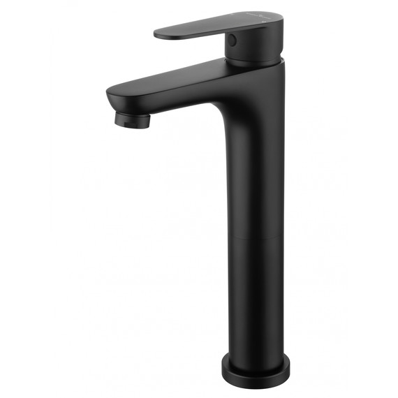 Смеситель для раковины высокий Wonzon & Woghand Alfa WW-A40232-MB, чёрный фото 