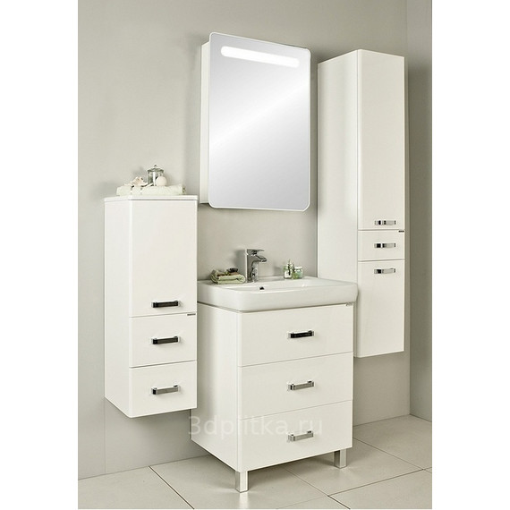 Пенал подвесной Акватон Америна 35 см с корзиной 1A135203AM010 - 5 Пенал подвесной Акватон Америна 35 см с корзиной 1A135203AM010 фото 5