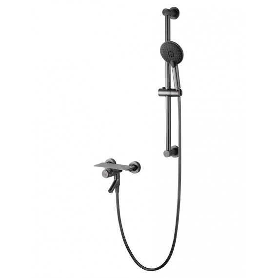 Смесители для ванны Wonzon & Woghand Click WW-FE05L222-BGG, тёмный графит фото 