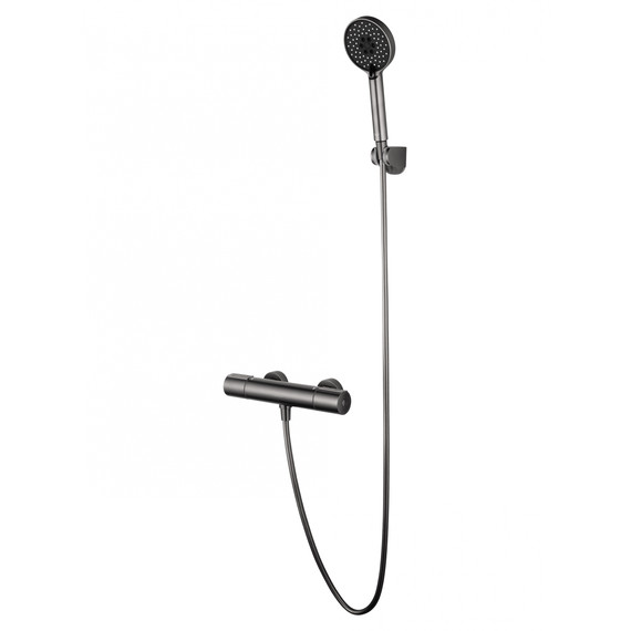 Смесители для душа с термостатом Wonzon & Woghand Inn WW-A2006-A-BGG, тёмный графит фото 