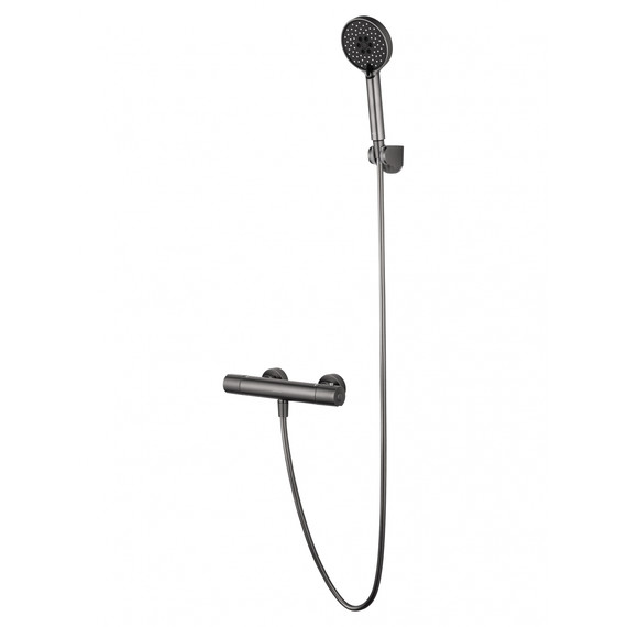 Смесители для душа с термостатом Wonzon & Woghand Inn WW-B2029-A-BGG, тёмный графит фото 