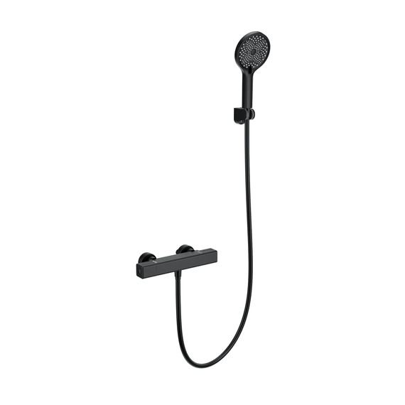 Смесители для душа с термостатом Wonzon & Woghand Stay WW-B2016-A-MB, чёрный фото 