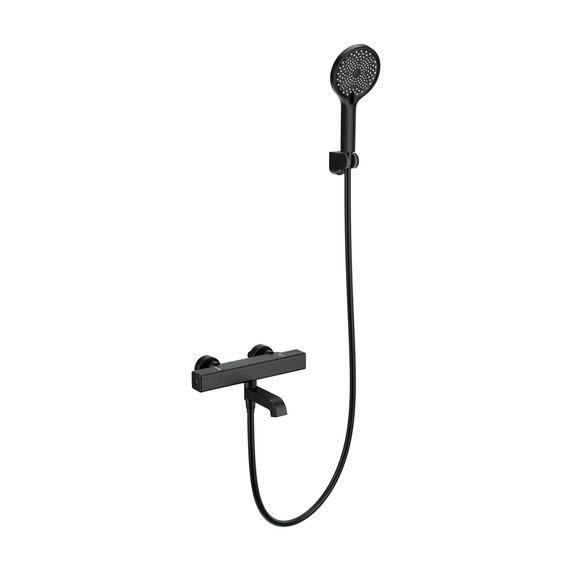 Смесители для ванны с термостатом Wonzon & Woghand Stay WW-B2016-A1-MB, чёрный фото 