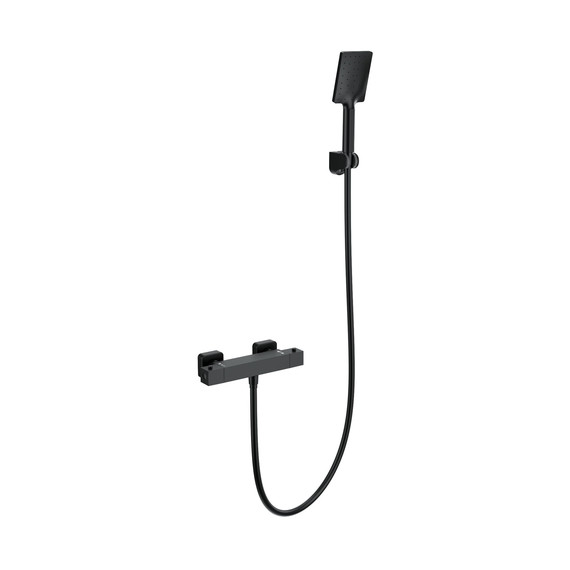 Смесители для душа с термостатом Wonzon & Woghand WW-B2026-A-MB, чёрный фото 