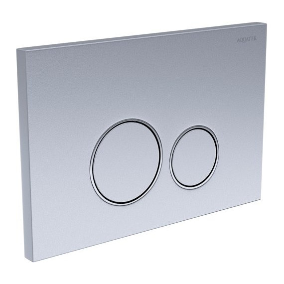 Кнопка смыва Aquatek KDI-0000019, хром матовый фото 2