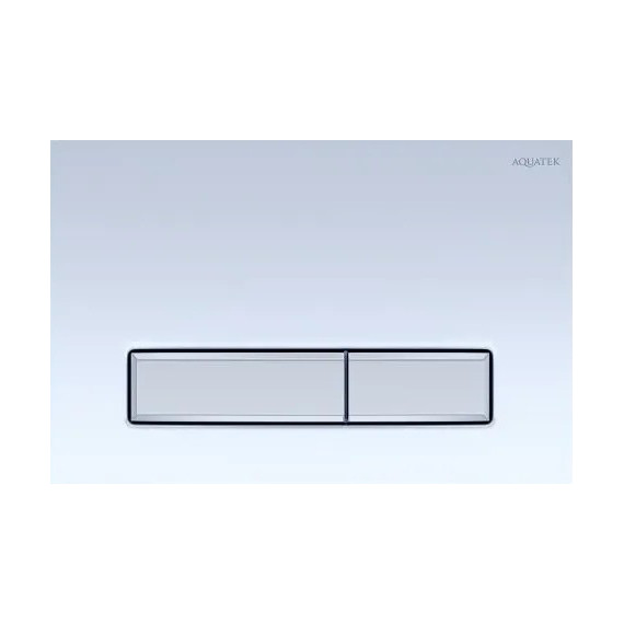 Кнопка смыва Aquatek Slim KDI-0000022, белый глянцевый фото 
