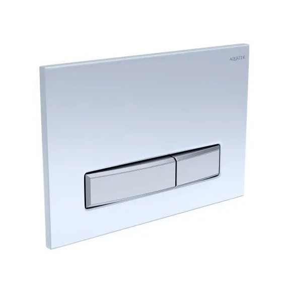 Кнопка смыва Aquatek Slim KDI-0000022, белый глянцевый фото 2