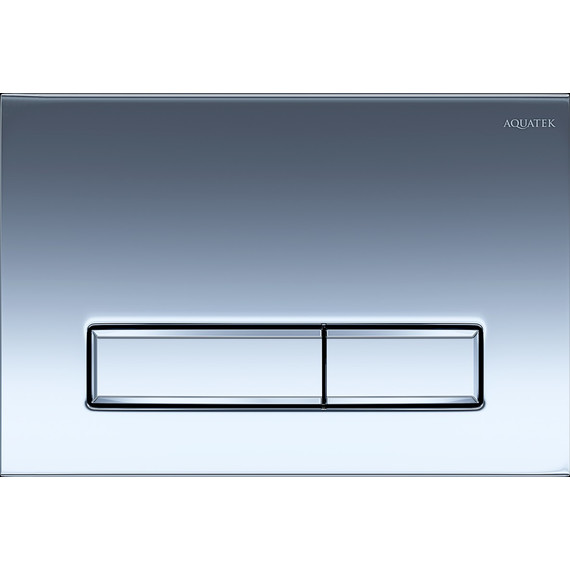 Кнопка смыва Aquatek Slim KDI-0000023, хром глянцевый фото 