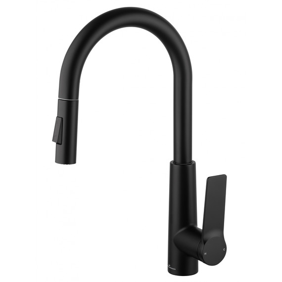 Смесители для кухни Wonzon & Woghand WW-A20782-MB, чёрный фото 