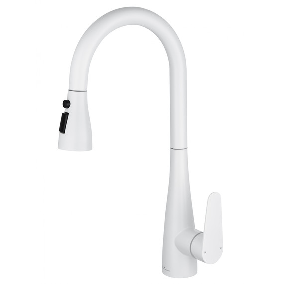 Смесители для кухни Wonzon & Woghand WW-121E201B-MW, белый фото 