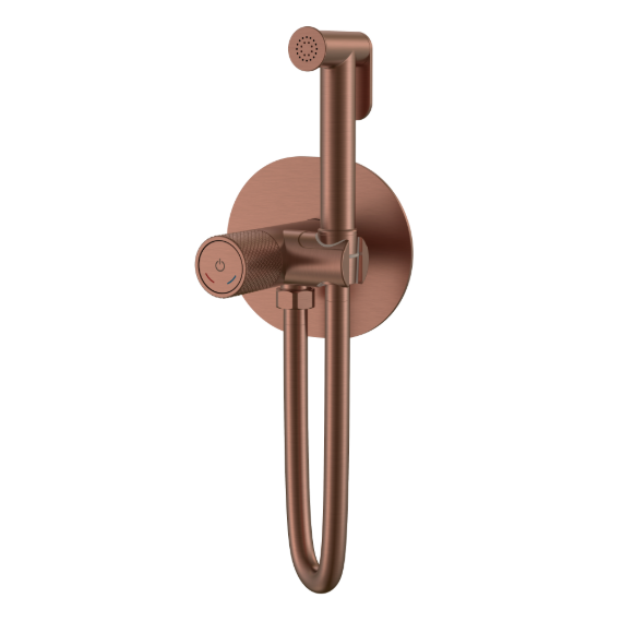 Набор для гигиенического душа Boheme Tech 157-BRB (со скрытой частью) брашированная бронза фото 