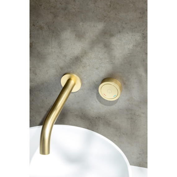 Смеситель для раковины Boheme Tech 158/2-MG, золото матовое фото 2