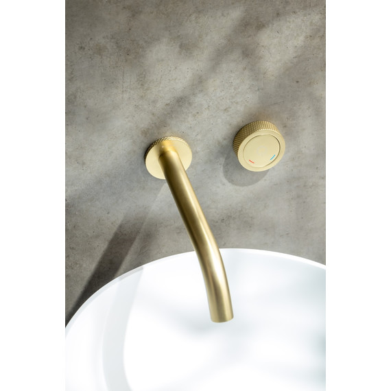 Смеситель для раковины Boheme Tech 158/2-MG, золото матовое фото 3