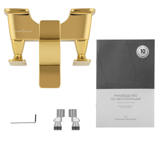 Смесители для ванны Wonzon & Woghand Shakespeare WW-653101-DG, золото фото 6