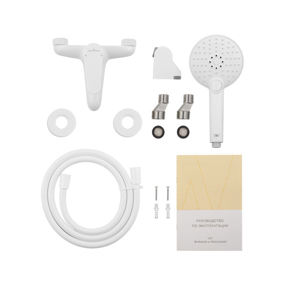 Смесители для ванны Wonzon & Woghand Alfa WW-AE3204-MW, белый фото 6