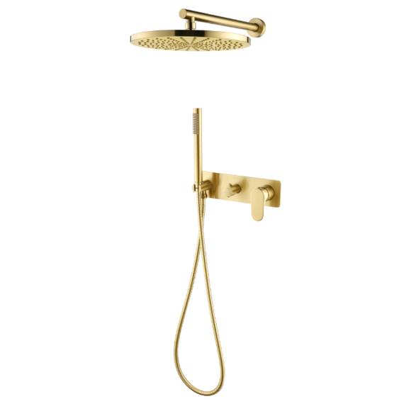 Душевая система для душа Boheme Spectre 454-MG (со скрытой частью) золото матовое фото 