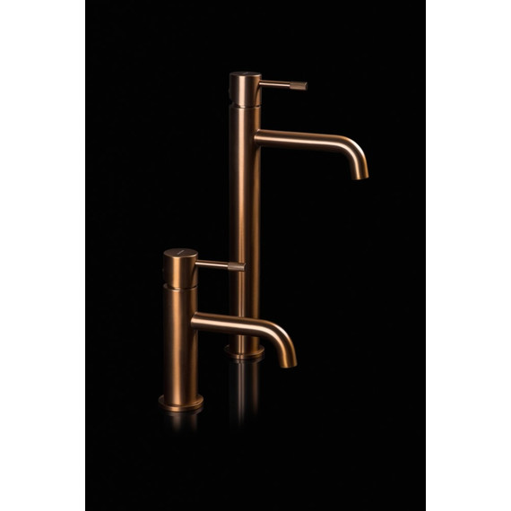 Смеситель для раковины высокий Boheme Uno 462-BRB, брашированная бронза фото 2