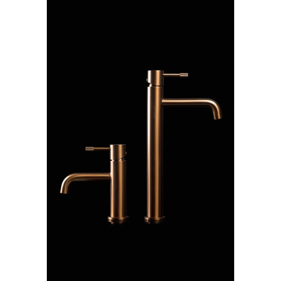 Смеситель для раковины высокий Boheme Uno 462-BRB, брашированная бронза фото 4