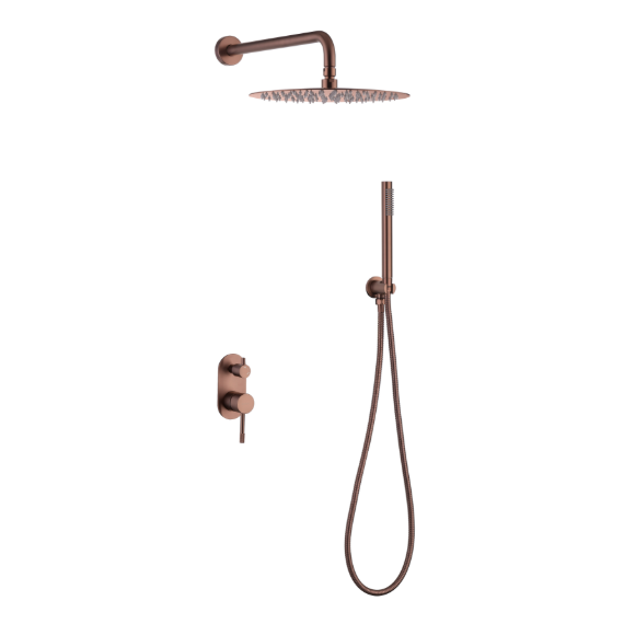 Душевая система для душа Boheme Uno 464-CB (со скрытой частью) брашированная медь фото 
