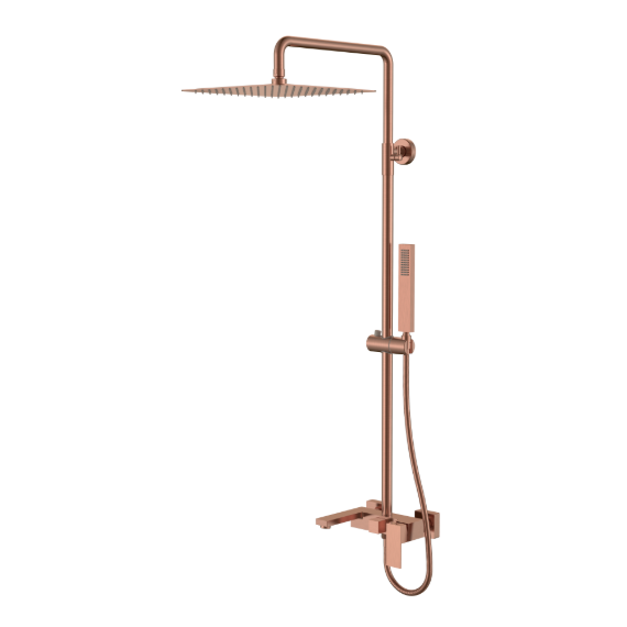 Душевая стойка Boheme Qubic 478-CB, брашированная медь фото 