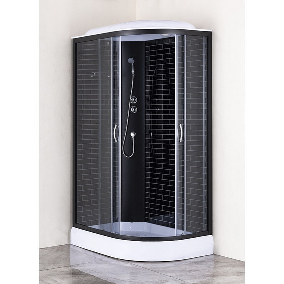 Душевая кабина Loranto 120x80 см CS-66120-13L GB 120,  чёрный/прозрачное фото 2