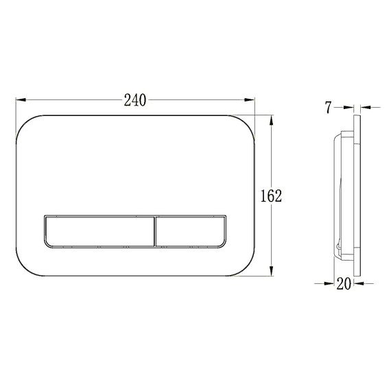 Кнопка смыва Vincea VFP-201CH фото 2