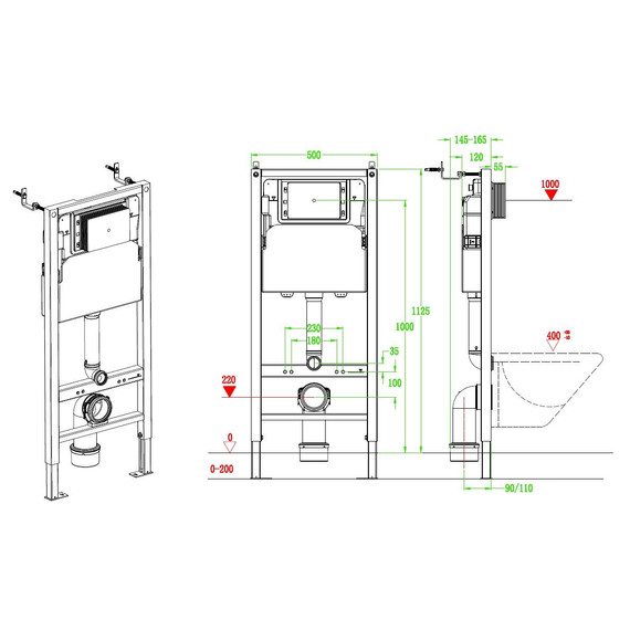 Инсталляция для унитаза Vincea VIS-2508 фото 12
