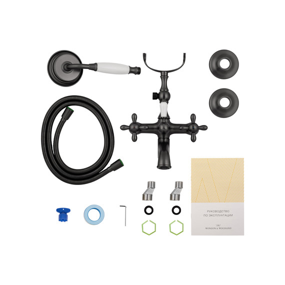 Смесители для ванны Wonzon & Woghand Retro WW-88639020-BGM, тёмный графит фото 7