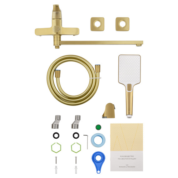 Смесители для ванны Wonzon & Woghand Flex WW-639906-BG, золото фото 6