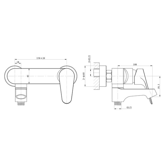 Смесители для ванны Wonzon & Woghand Balance WW-053101-CR фото 7