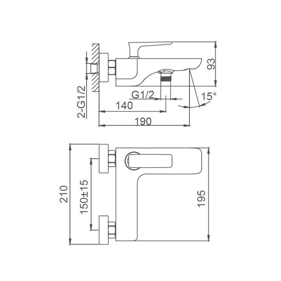 Смесители для ванны Wonzon & Woghand Shark WW-483101-CR фото 6
