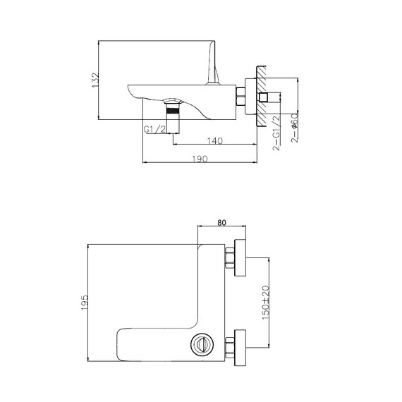 Смесители для ванны Wonzon & Woghand Shark WW-48B3101-CR фото 7