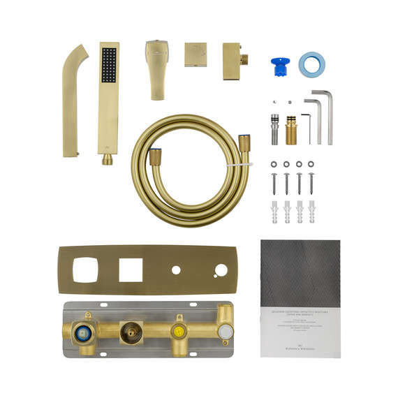 Смесители для ванны Wonzon & Woghand Flex WW-88889072-BG (со скрытой частью) золото фото 6