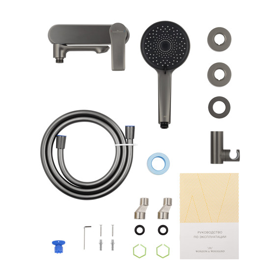 Смесители для ванны Wonzon & Woghand Brilliant WW-88037079-BGM, тёмный графит фото 7