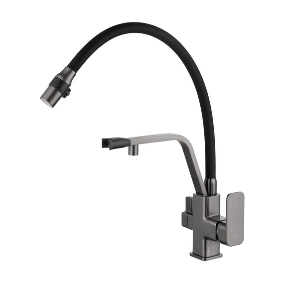 Смесители для кухни Wonzon & Woghand WW-88458013-BGM, тёмный графит фото 2